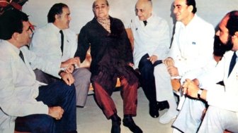 Tancredo Neves e seus médicos em Brasília