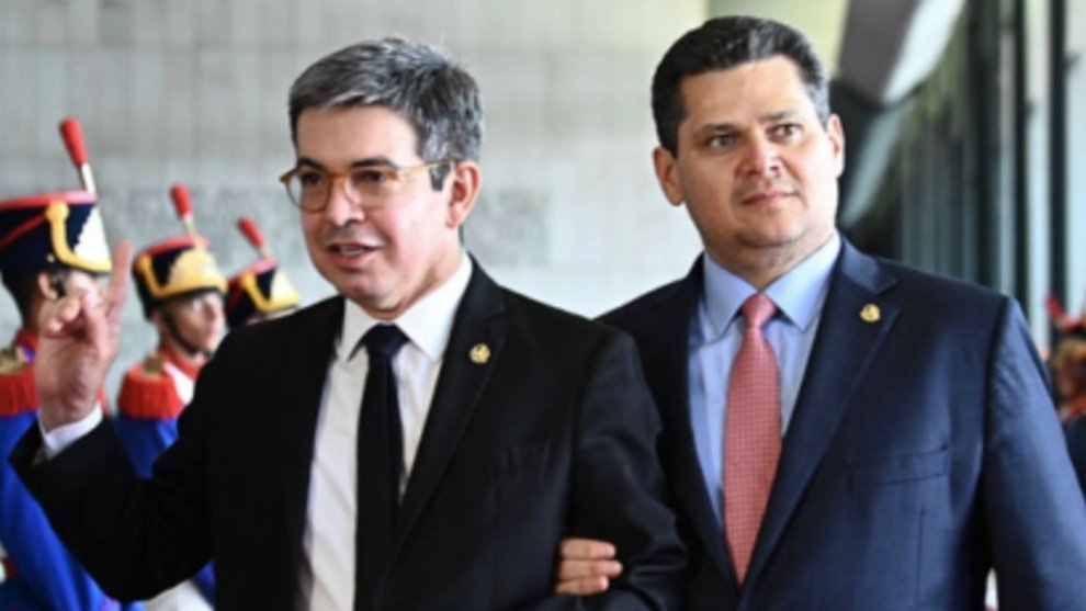 Randolfe Rodrigues e Davi Alcolumbre
